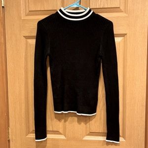 Aeropostal mock neck ribbed sweater